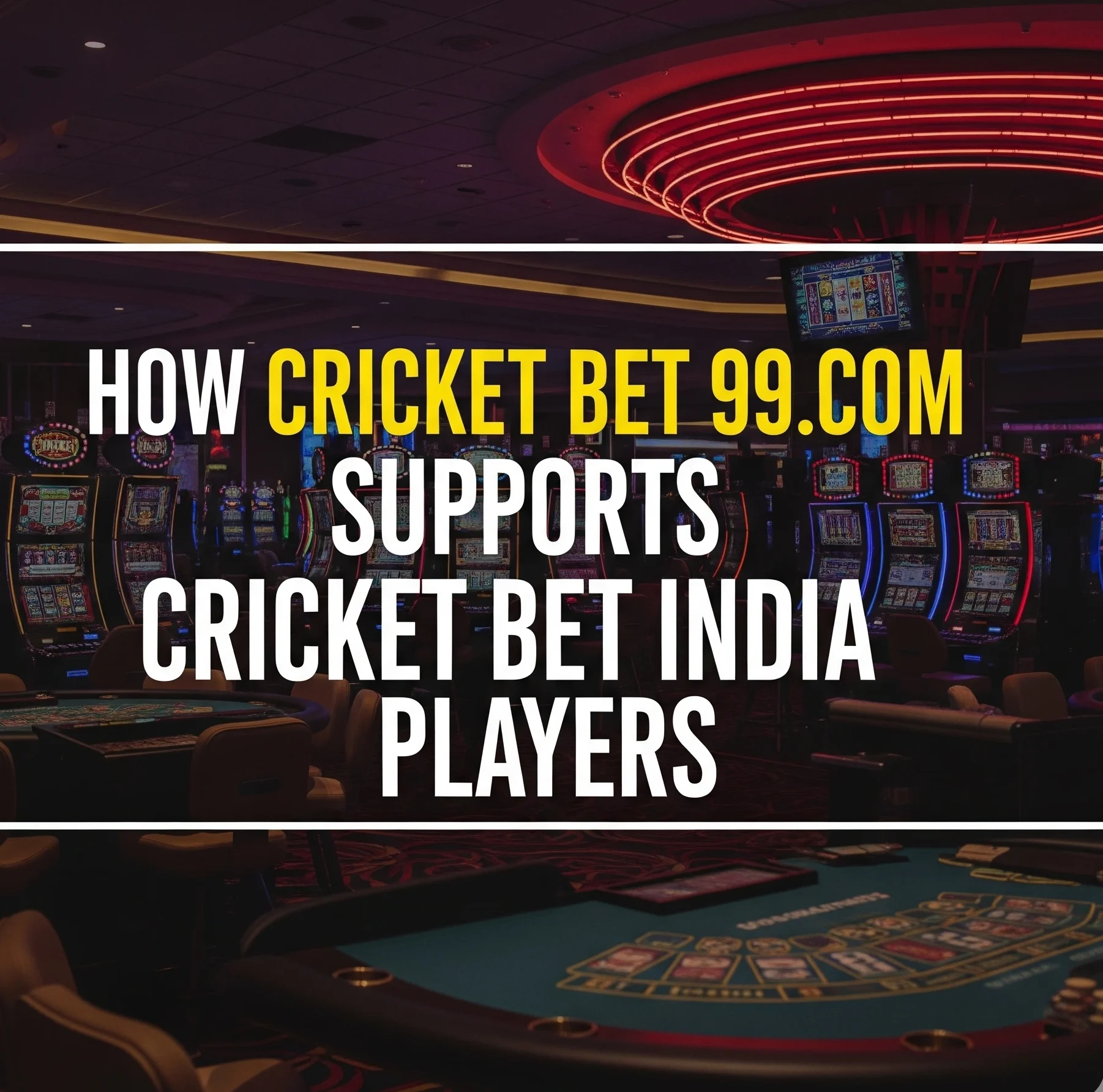 How cricket bet 99.com Supports Cricket Bet India Players