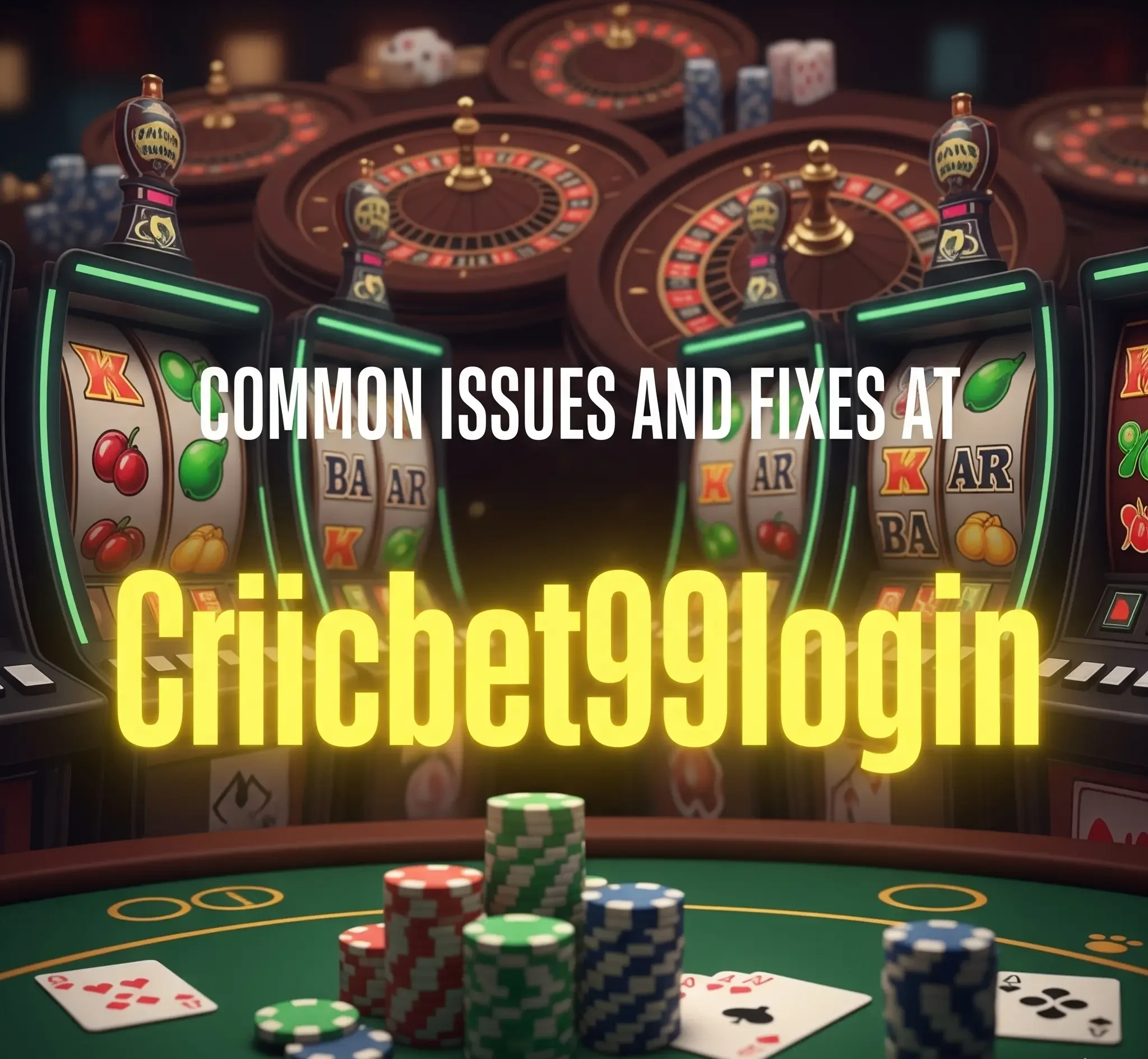 common issues and fixes at criicbet99login