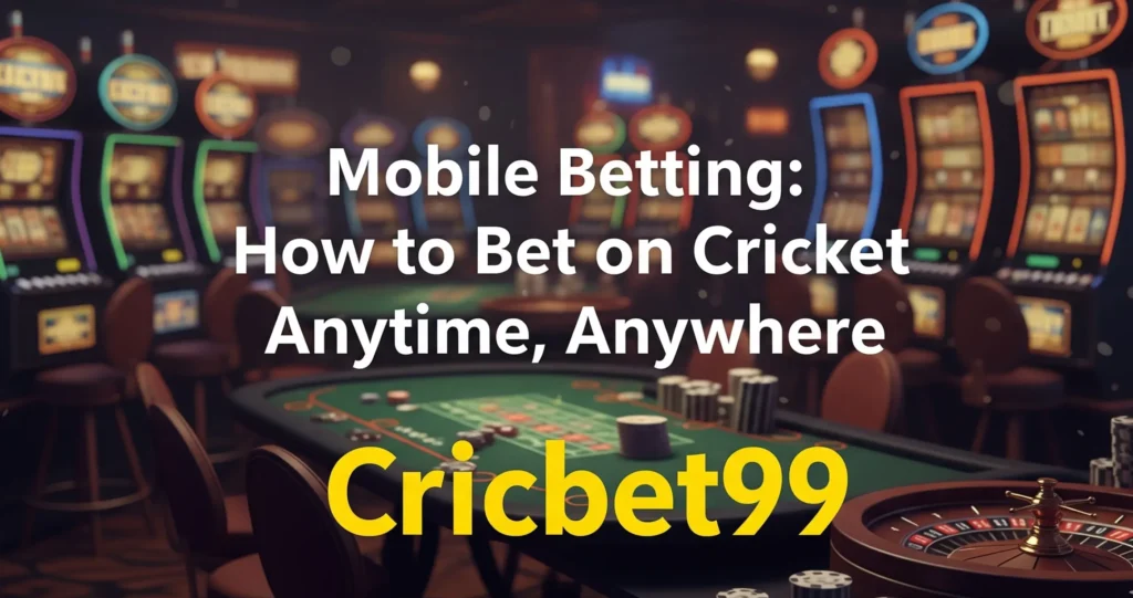 mobile betting how to bet on cricket anytime, anywhere
