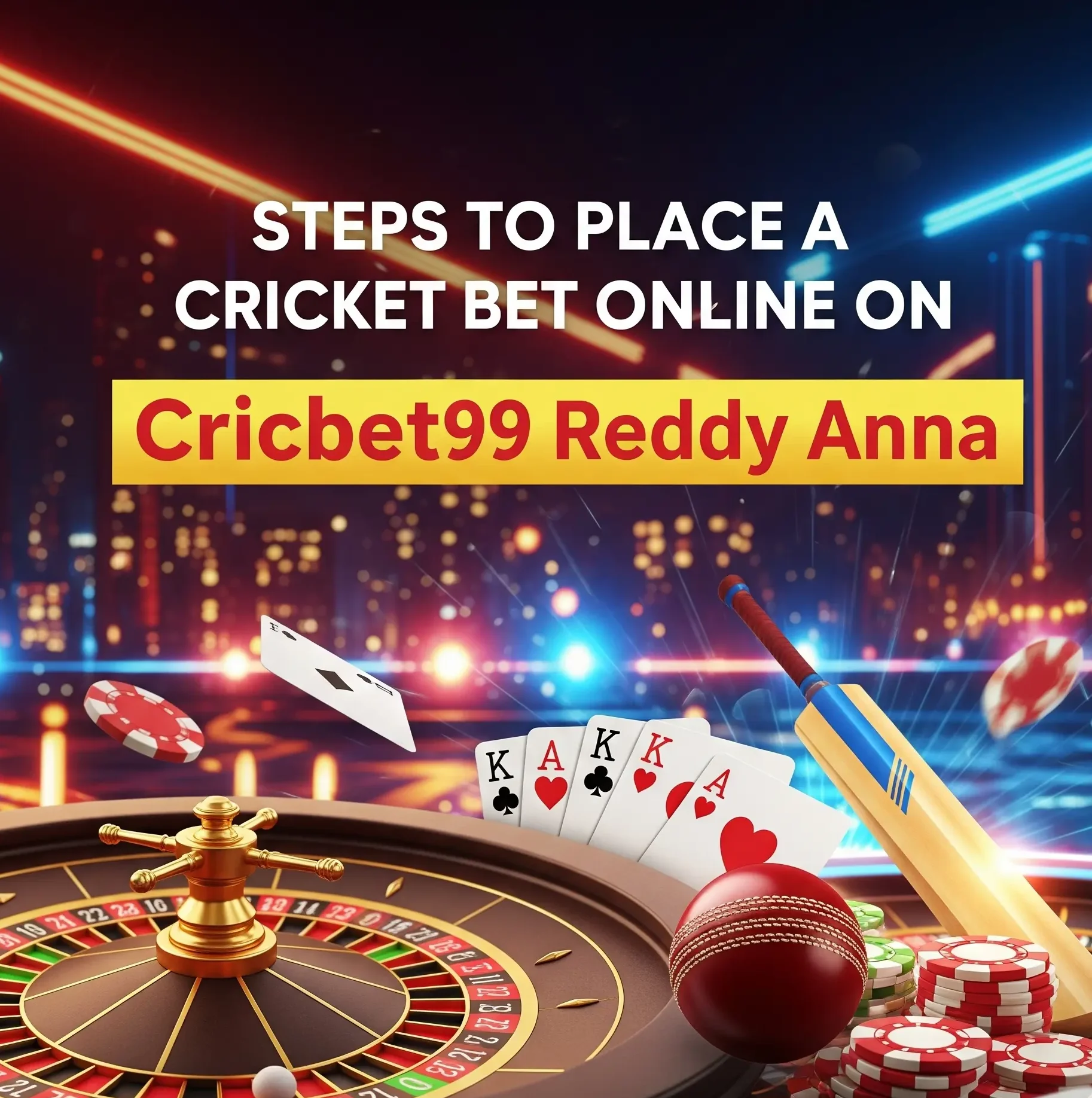 steps to place a cricket bet online on cricbet99 reddy anna
