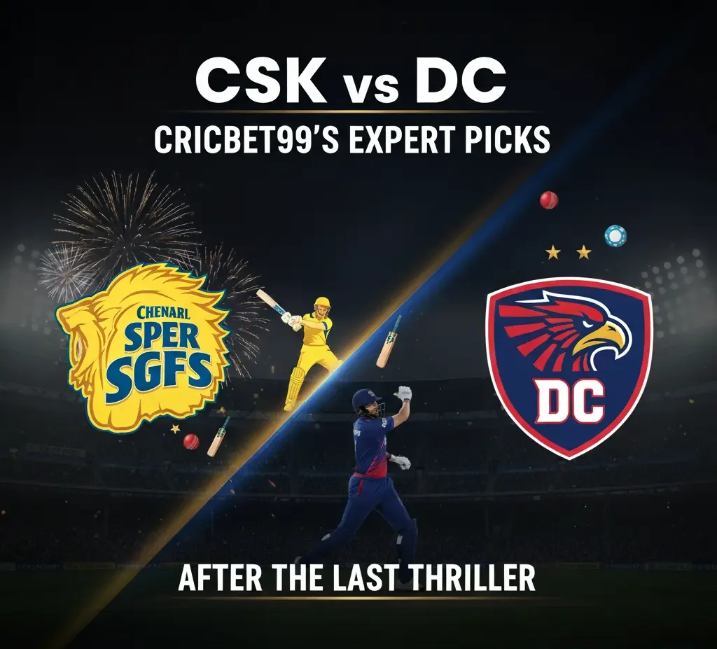 CSK vs DC: CricBet99’s Expert Picks After the Last Thriller