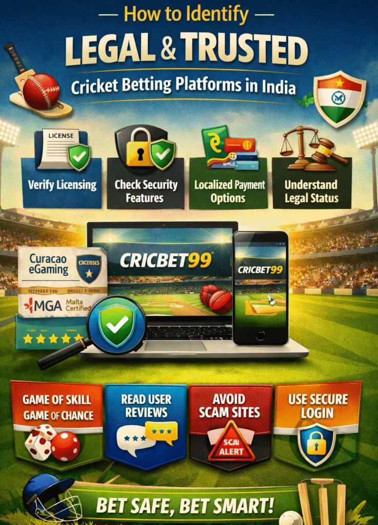 How to identify legal and trusted cricket betting platforms in India