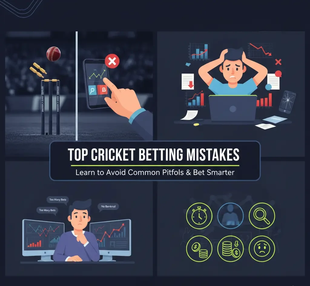 Top Common Mistakes Cricket Bettors Make & How to Avoid Them