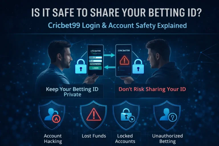 Is it safe to share your betting ID? Cricbet99 login and account safety explained