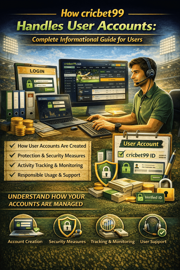 How cricbet99 Handles User Accounts